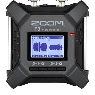 Zoom F3 Professional Field Recorder, 32-Bit Float Recording, 2 Channel Recorder, Dual AD Converters, 2 Locking XLR Inputs, Battery Powered, Wireless Control image 1