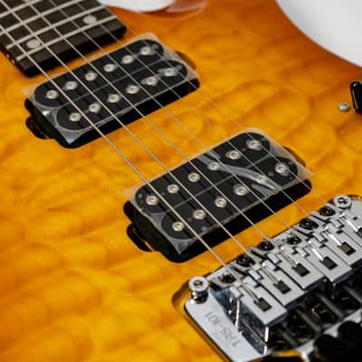 Aria Pro II Magna Series 40th Anniversary Electric Guitar - Honey Sunburst image 11