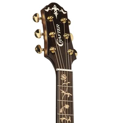 Crafter VL T28E VVS VL Series Orchestra Solid Spruce Top Mahogany Neck 6-String Acoustic-Electric Guitar w/Gig Bag image 7