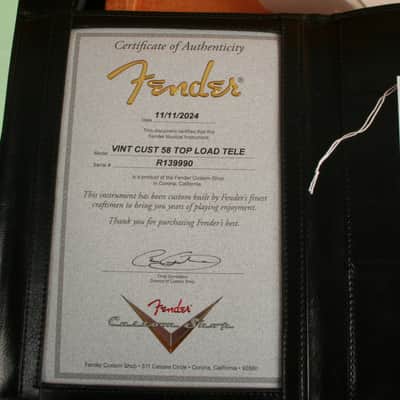 Fender Custom Shop Vintage Custom 1958 Telecaster R139990 2024 Pre-Owned image 13