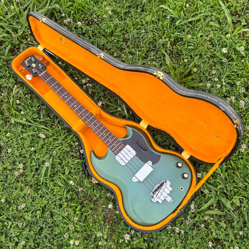 Vintage 1965 Gibson EB-0 Original Pelham Blue Finish w/ OHSC image 1