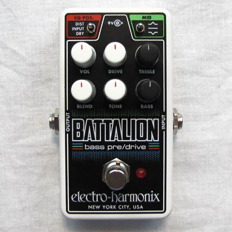 Used Electro-Harmonix EHX Nano Battalion Bass Preamp DI Pedal! w/ Power supply! image 1
