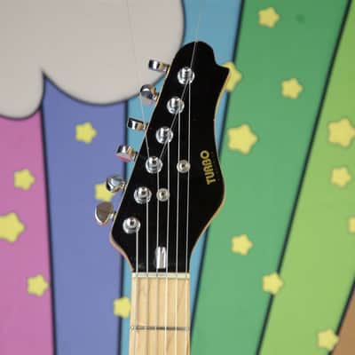 Used Turbo Electrics Spider Web Decal Explorer Style Guitar, Made by Cort, Hard Case image 3