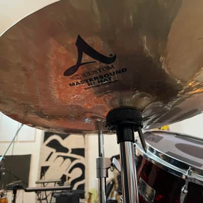 Zildjian 14" A Custom Mastersound Hi-Hat Cymbals (Pair) 1999 - Present - Brilliant image 2