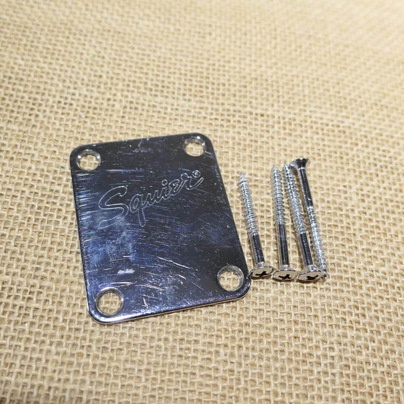Squier Standard Stratocaster 2005 Chrome Neck Plate Same Day Shipping #DK08 image 1