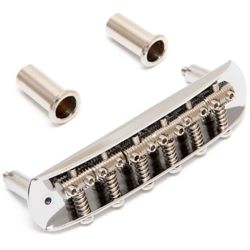 NEW Bridge & Mounting Cups For Fender Jaguar/Jazzmaster® Threaded Saddles CHROME image 1