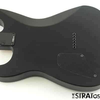 USA Fender JIM ROOT Stratocaster Mahogany HH Strat BODY + HARDWARE, Flat Black image 3