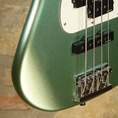 SADOWSKY MetroLine Hybrid PJ 21-4 Corde - Made in Germany - Sage Green Metallic Satin image 11