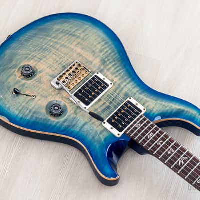 2012 Paul Reed Smith Custom 24 Trem Faded Blue Burst w/ Case image 9