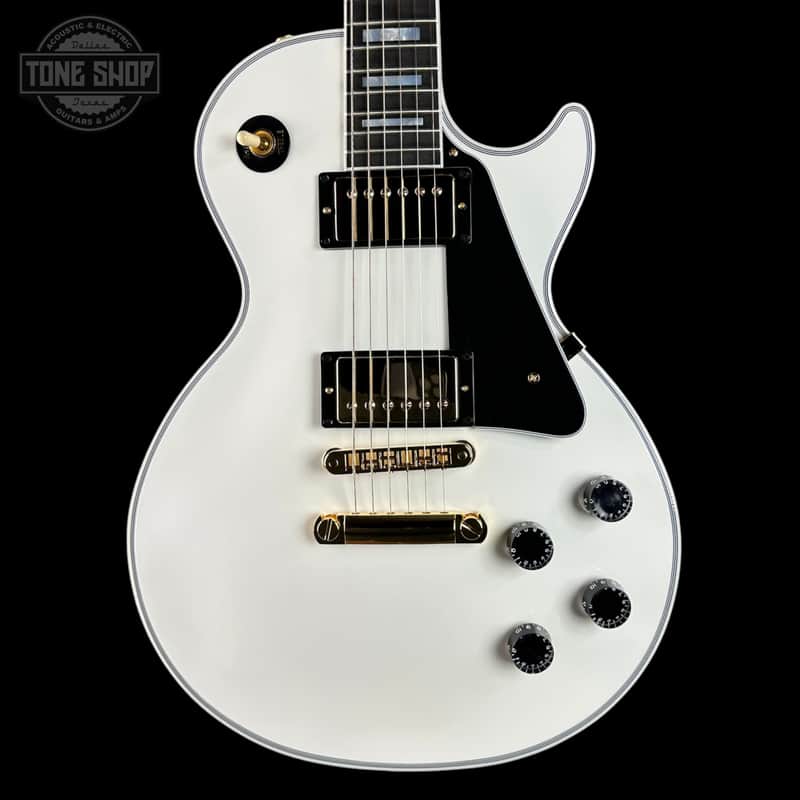 Gibson Custom Les Paul Custom w/ Ebony Fingerboard Gloss Alpine White w/case CS600898 image 1