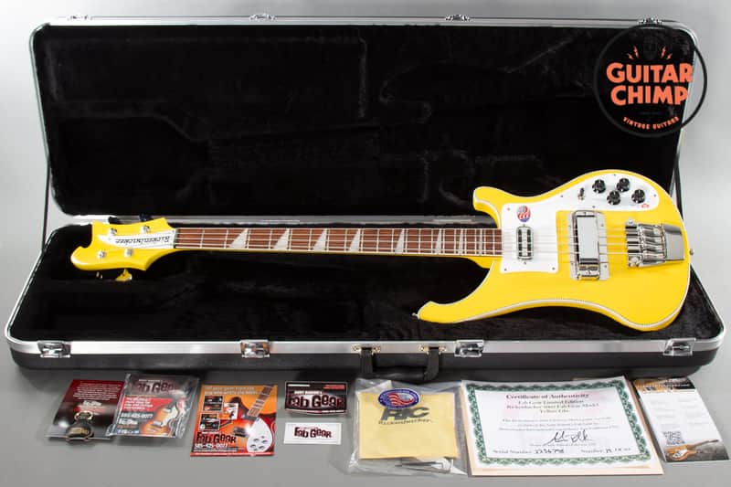 2022 Rickenbacker Limited Edition Andy Babiuk's Fab Gear 4003 Yellow Glo image 1