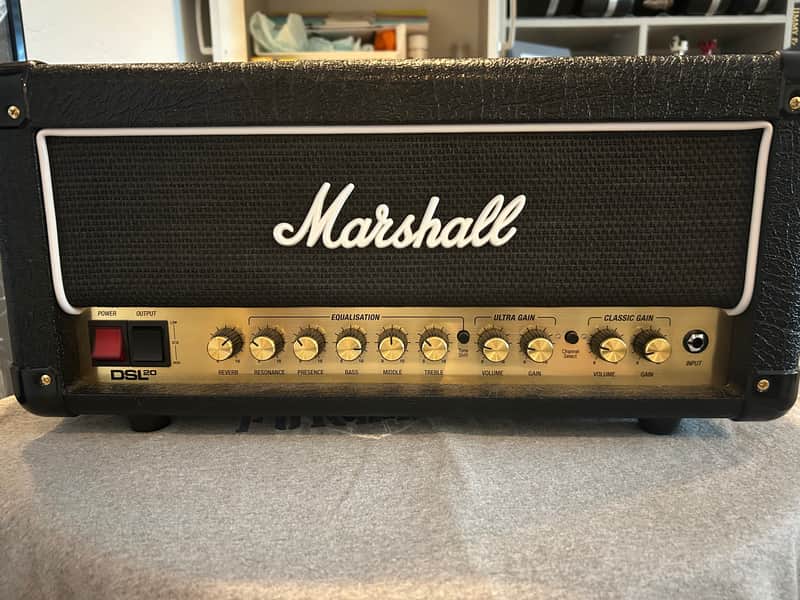 Marshall DSL20HR 2-Channel 20-Watt Guitar Amp Head 2018 - Present - Black image 1