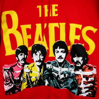 beatles sgt pepper lp cover new woman s hoodie - john paul george ringo lovely sitar trippy image 2