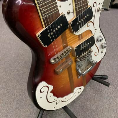 Mosrite Joe Maphis Double Neck Electric Sunburst image 3