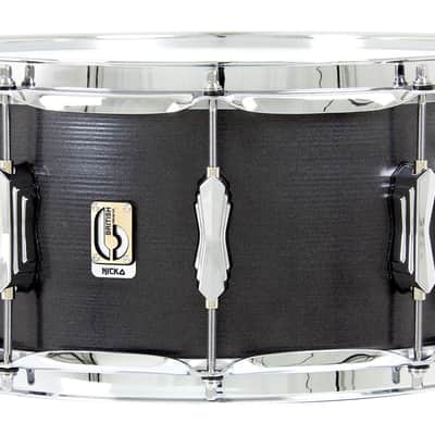 British Drum Co. TAL-14-65-SN Nicko McBrain Signature Series Talisman Steel Snare 6.5" x 14" (TAL-14-65-SN-U) image 7