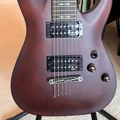 Schecter Omen-7 2012 - Present - Walnut Satin image 4