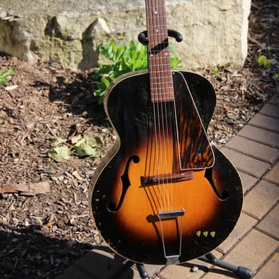 Gibson Built Old Kraftsman  Archtop Acoustic guitar 1930's Sunburst image 5