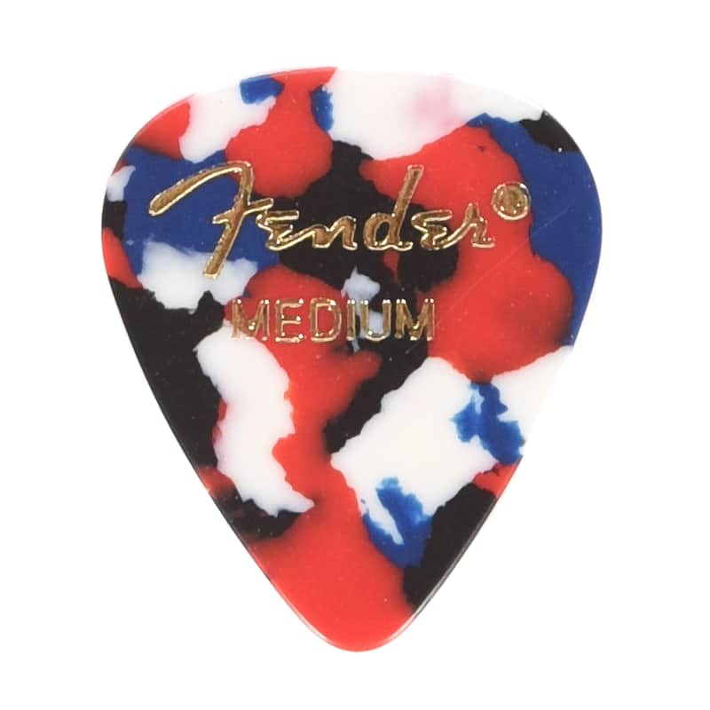 Fender 351 Pick Pack (12) Confetti Medium image 1