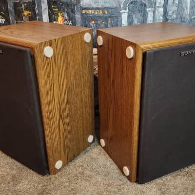 Sony Sony SS-U310 are vintage, wood-grain bookshelf speakers 90s  - Wood grain image 3