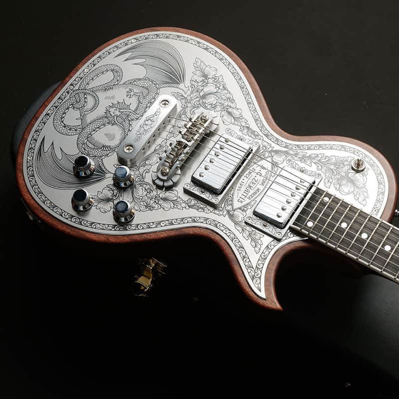 Zemaitis MFG-AC-24 Dragon & Heart - Natural | Reverb