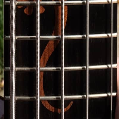 Warmoth Gecko Custom 5 String Bass 2000's Red Sunburst / Seymour Duncan P/Us image 10
