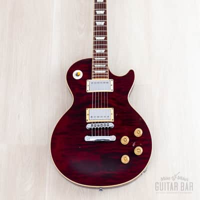 1996 Gibson Les Paul Standard Flame Top Wine Red One-Piece Body, 100% Original w/ Case image 2