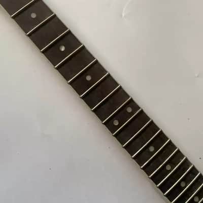 Authentic Harley Benton Double-Tuner Red-Head Electric Guitar Headstock and Neck Kit—24 Frets image 3