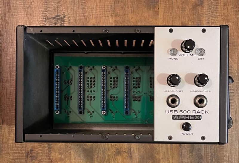 Aphex USB 500 Series Rack - 4-Slot + Built-In USB Audio Interface - Black - Super Rare image 1