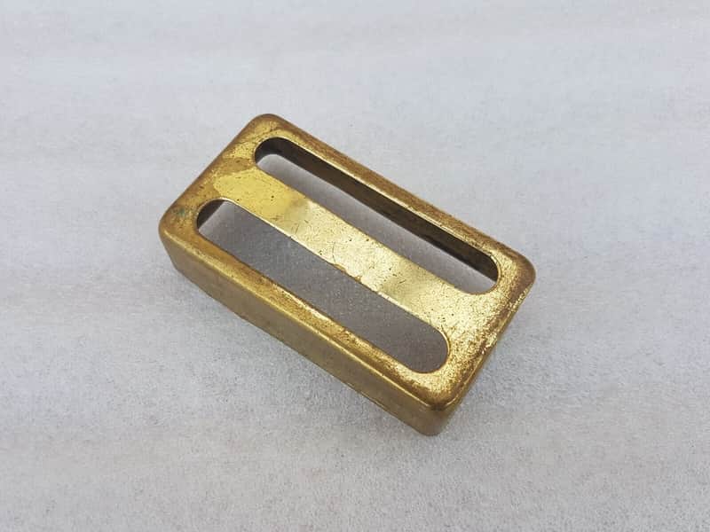 80's BRASS HUMBUCKER PICKUP COVER made in USA image 1