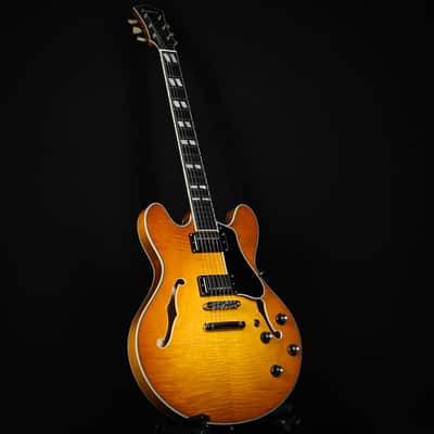 Eastman T486 Thinline Semi-Hollowbody Electric Guitar- Goldburst 2026 (P2501339) image 12