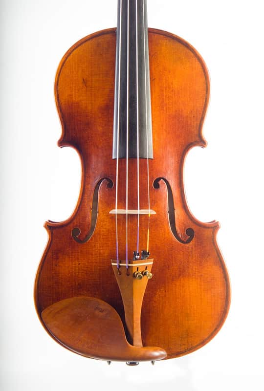 Professional Handmade 4/4 Violin – Stradivari 1714 “Soil” Model – Master European Luthier – Antiqued Finish – Certificate & Video Included image 1