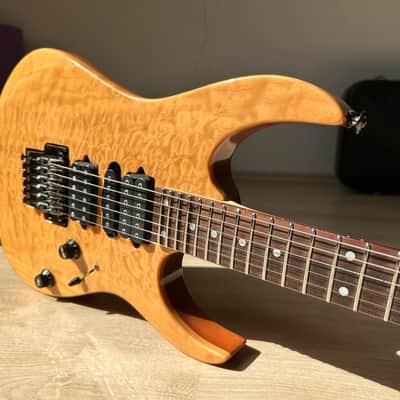 Ibanez USA Custom UCEWQM Exotic Woods 1992 - Natural image 12