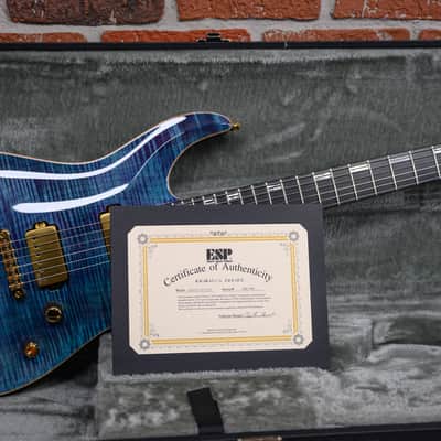 ESP Custom Shop CTM NT FM Horizon Flame Maple Top Indigo Purple 2024 w/OHSC image 11
