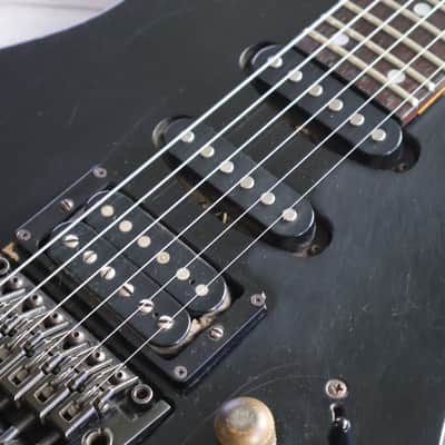 1987 Ibanez RG440PAH/PLG-65 Transitional Era HSS Superstrat (Black) image 5