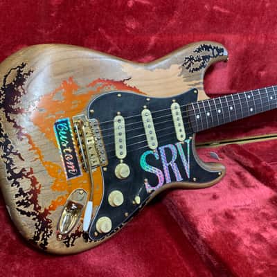 SRV Number One #1 Relic Strat Replica - Custom Licensed & Hand-crafted w/ FREE Gator Hard Case image 1