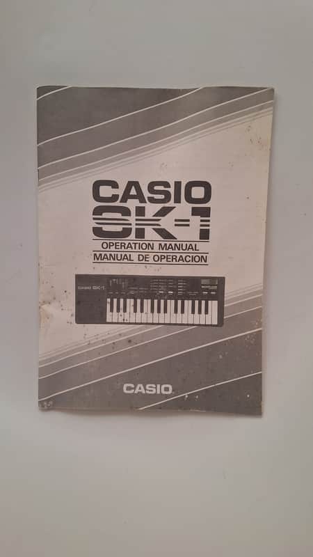 Casio SK1 80s USER GUIDE ONLY (Eng/SP) image 1