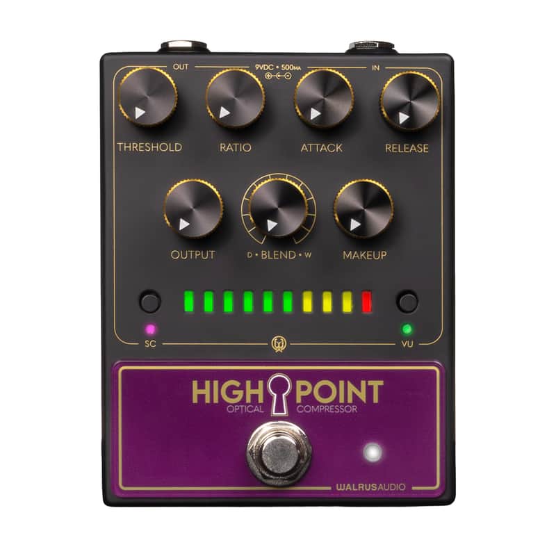 Walrus Audio Highpoint Optical Compressor Pedal - Black image 1