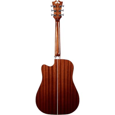 D'Angelico Premier Bowery Dreadnought Acoustic-Electric Guitar Regular Natural image 4