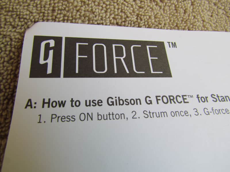 Immagine Gibson G Force Operating Guide Basic User Guide Genuine Gibson NOT Photo Copy Gibson GForce Manual - 1