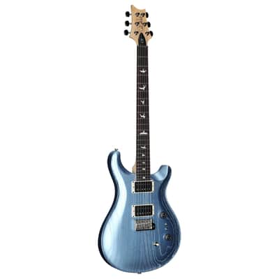 PRS Paul Reed Smith CE 24-08 Swamp Ash Limited Edition Electric Guitar, Swamp Ash Satin Frost Blue Metallic image 2