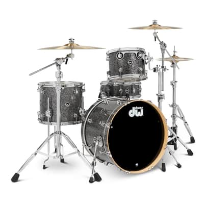 DW DWe 5pc Complete Electronic/Acoustic Drum Set w/Roland V51 Black Galaxy image 4