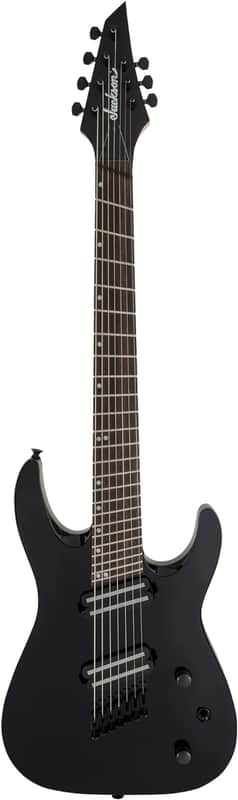 Jackson X Series Dinky Arch Top DKAF7 MS 7-String Electric Guitar - Gloss Black image 1
