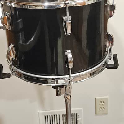 Vintage 9x13 Black Cortex Tom w/ Ludwig Hardware 6-Ply Shell B/O Badge image 5