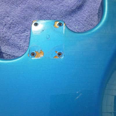1989 Fender USA Stratocaster relic blue AVRI Reissue Strat guitar body, made by Oscar Pallares image 12