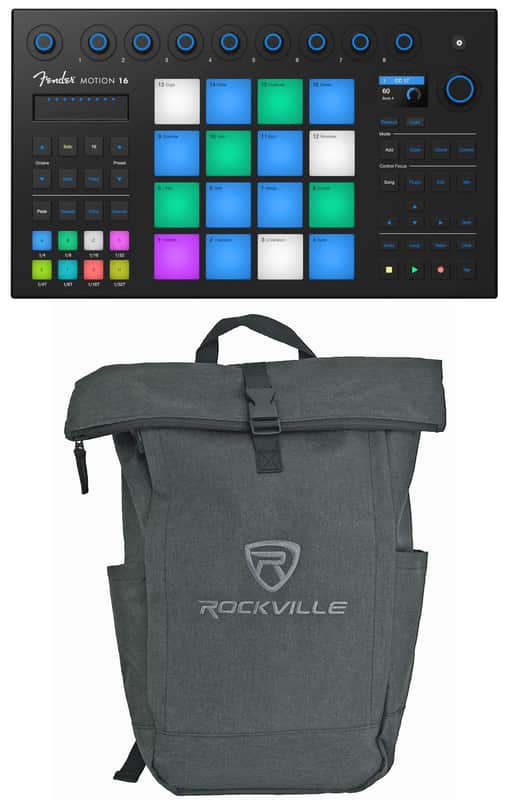 Fender Motion 16-Pad Music Production Recording Live Sound Pad Controller+Bag image 1