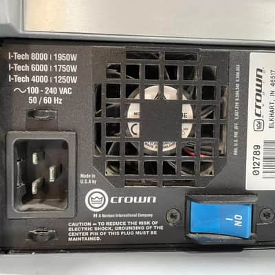 Crown I-Tech 4000 Professional 2-Channel Power Amplifier (LOT OF 4) THS image 9