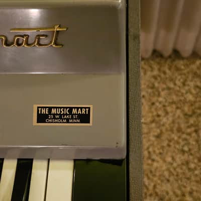 Farfisa Combo Compact 61-Key Organ 1964 - 1968 - Gray with Black-White / White-Black Keys image 12