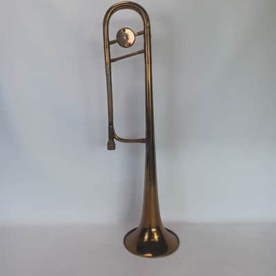 Gretsch Pathfinder Brass Trombone 40-50+Slider+Hard Shell Blue Fabric-Lined Case image 6