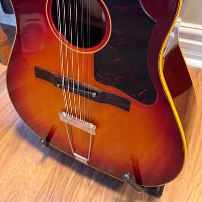RARE 1961 Gibson B-45-12 Cherry Sunburst 12-String W/Original Hard Case plus Accesories image 10