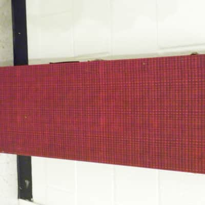 1960's*TEISCO-KENT-*RED PLAID*GUITAR CASE*BARITONE?BASS INTERIOR 43"x21.5"x13.5" image 1